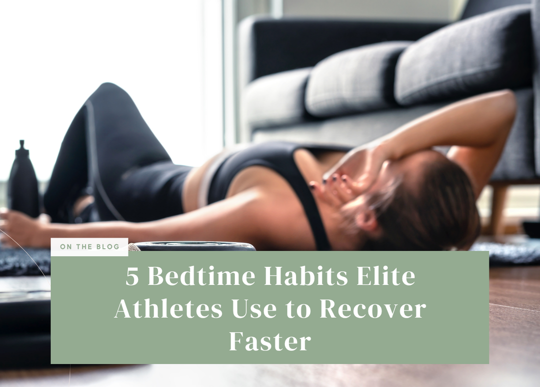 Woman resting on the floor in activewear after a workout.
